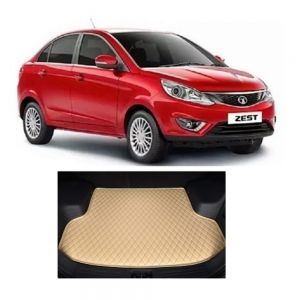7D Car Trunk/Boot/Dicky PU Leatherette Mat for zest  - Beige